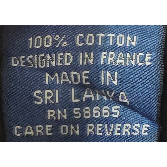 Faconnable Polo Shirt Mens XL Black White Stripe 100% Cotton French Riviera - Picture 10 of 10